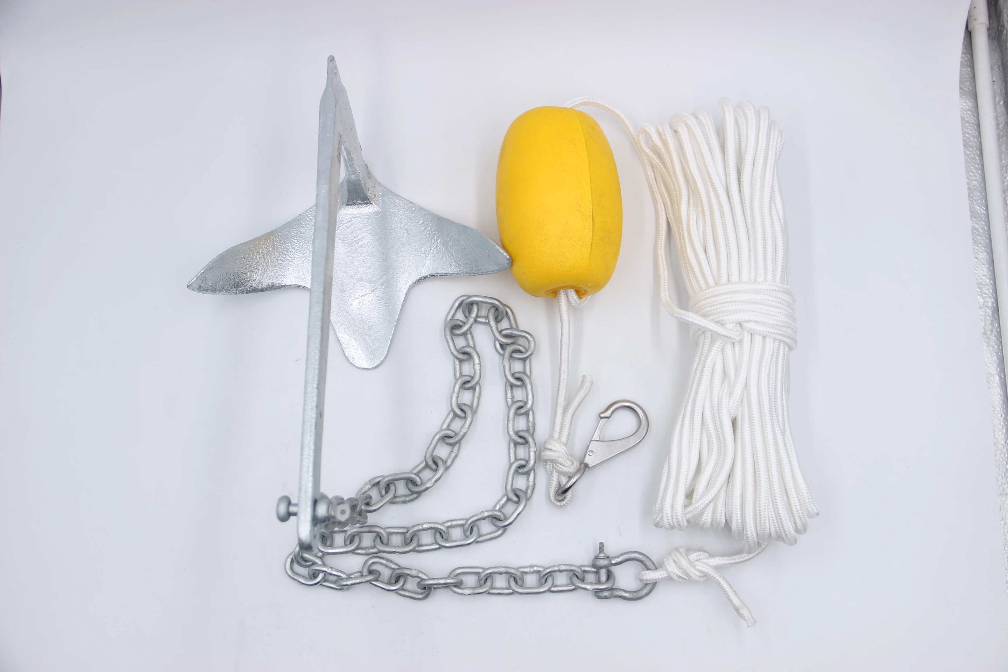 Hot Dip Galvanized Folding Anchor Kit Boat Accessories with Mushroom Anchor for Secure Mooring