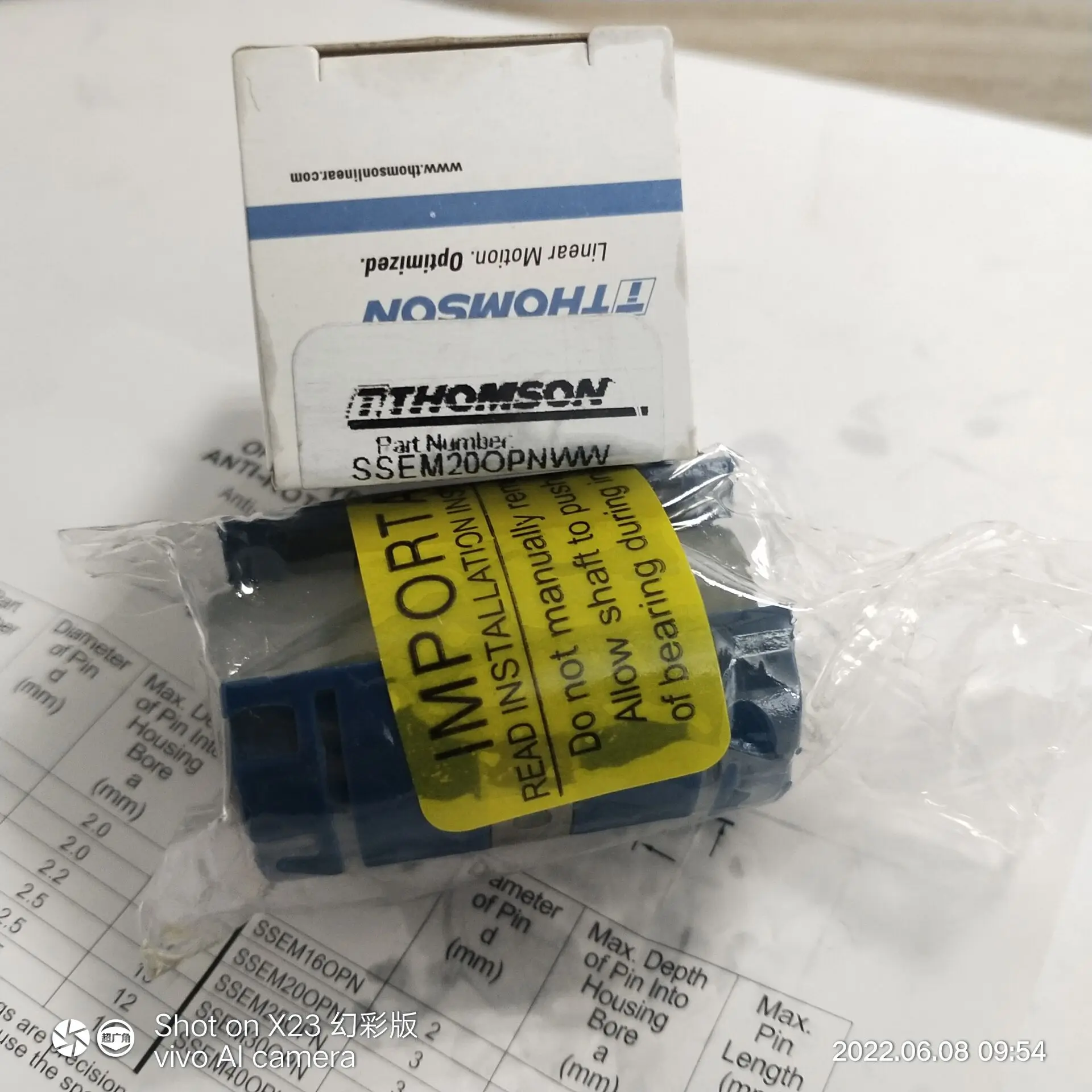 Thomson Linear Ball Bushing Bearing Block SSE M30 OPN SSE M25 OPN SSE M20 OPN