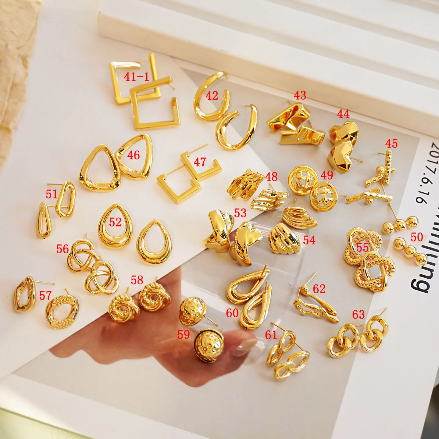 最安値 高級ファッションピュアリアル18kゴールドイヤリングジュエリー女性女性ブライダル婚約ウェディングイヤリング Buy Gold  Jewelry,Gold Earrings,Jewelry Product