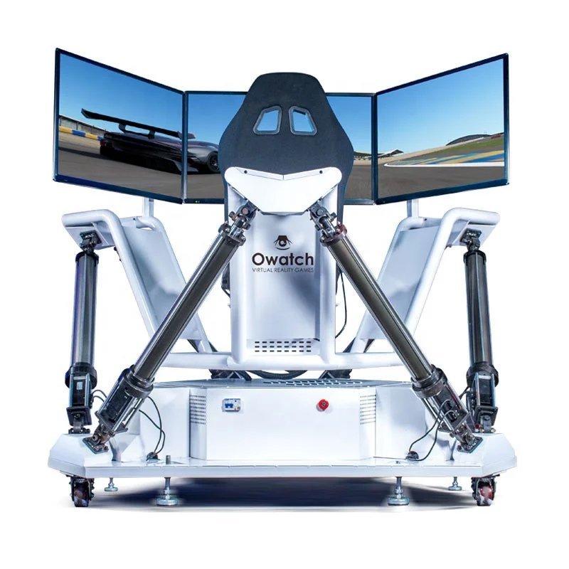 Three Screen Car Driving Simulator Driving School Equipment