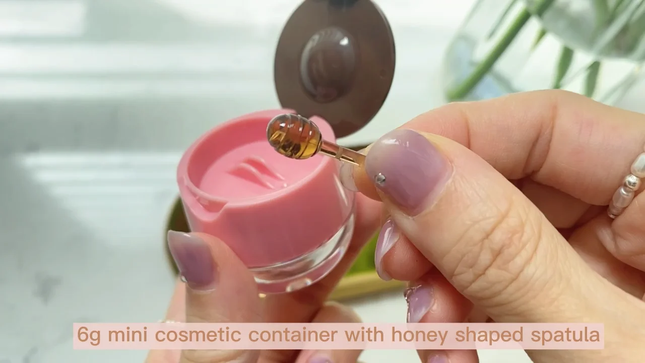 6g Mini Lip Mask Container Cute Lip Scrub Jar Honey Pot Lip Balm
