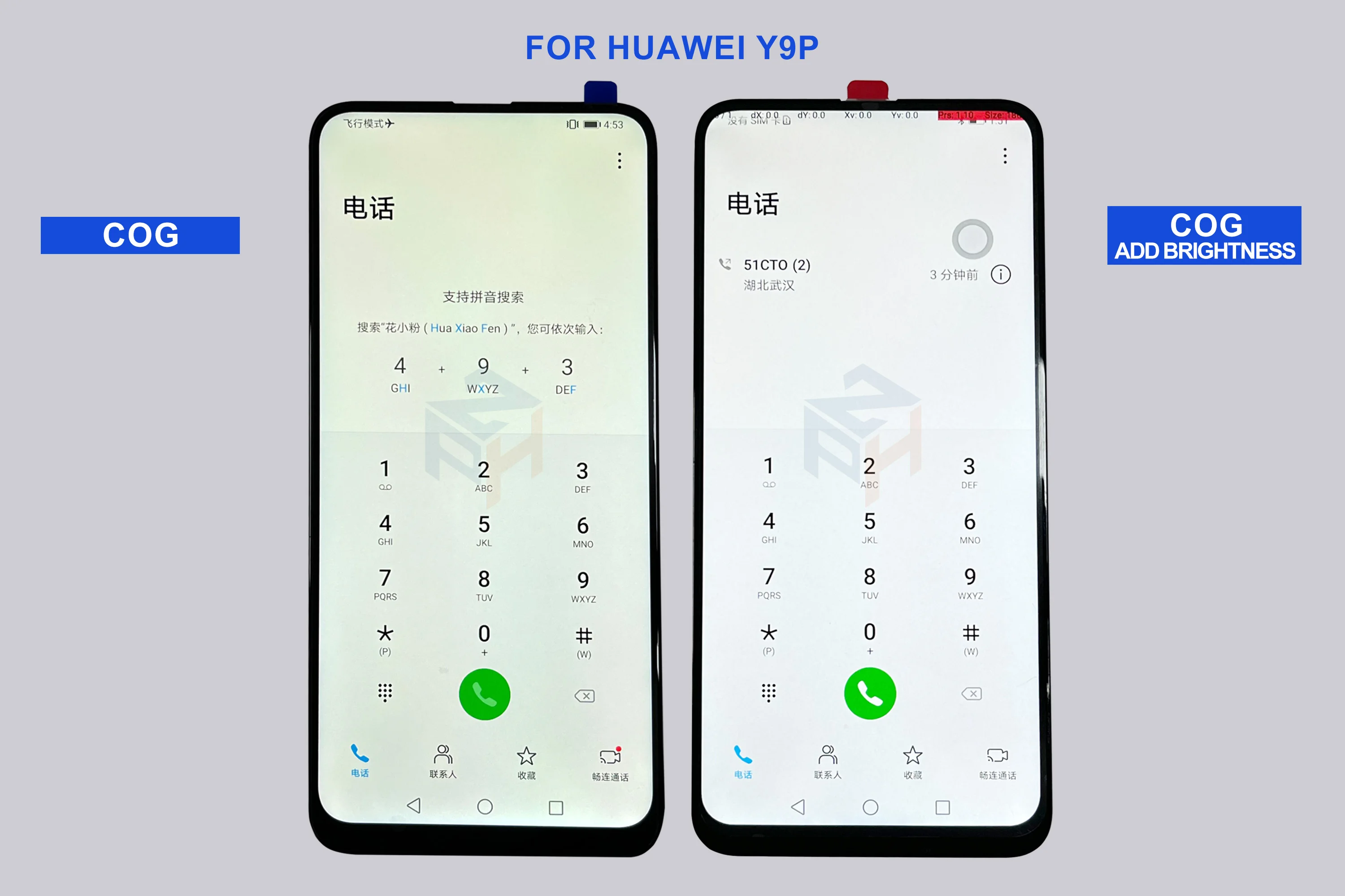 Ecran Complet avec chassis Remplacement pour Huawei P20 Lite Bleu