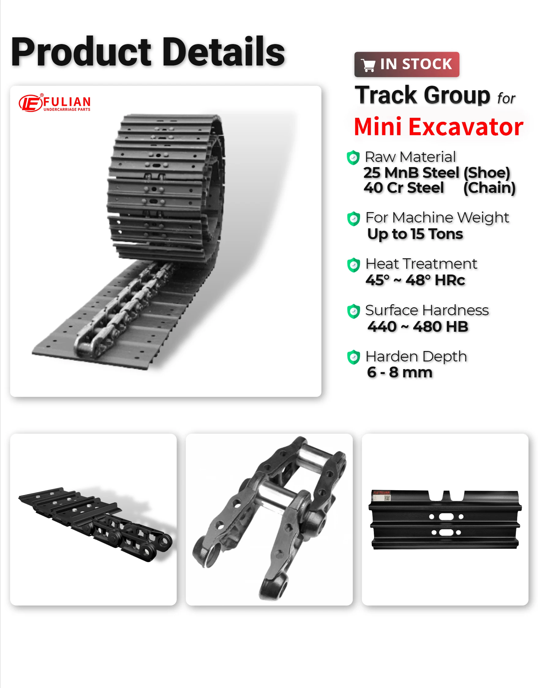 ZX70 Track Group for Hitachi Excavator Track Link With Shoe EX75UR
