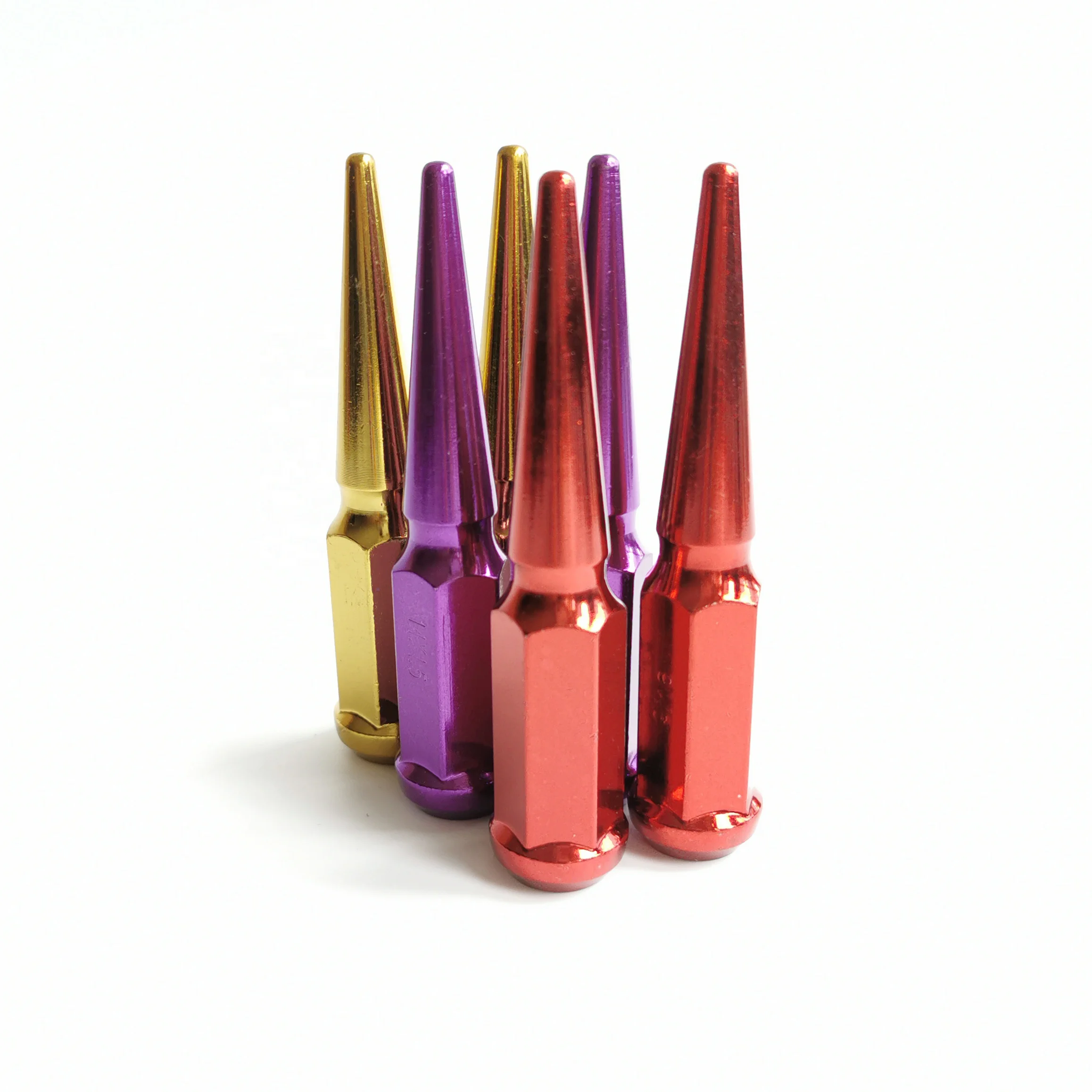 Bullet Racing Car Colorful Spike Wheel Lug Nut and Bolt Hub Modification Nut