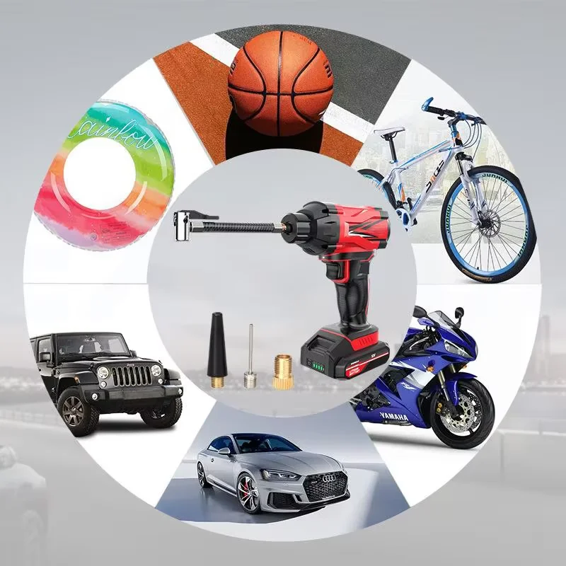 Переносные автомобильные шины пневматический насос портативный беспроводной автомобильный компрессор 12В бе