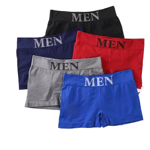 Popular Breathable Men's Boxer Underwear Comfortable Seamless Boxers High Elastic Mid-waist Boxers Pants