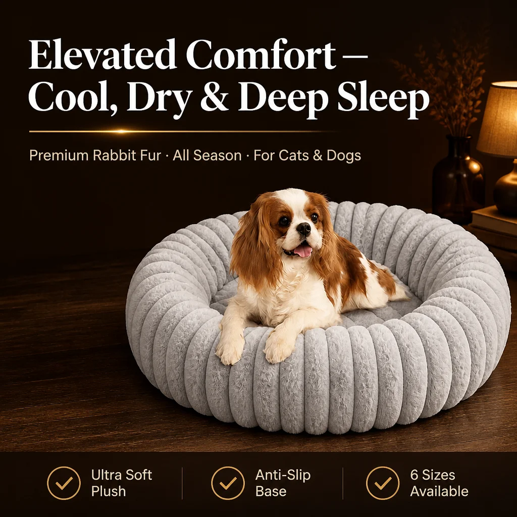 Rabbit Fur Plush Pet Nest Bed — Product details 5