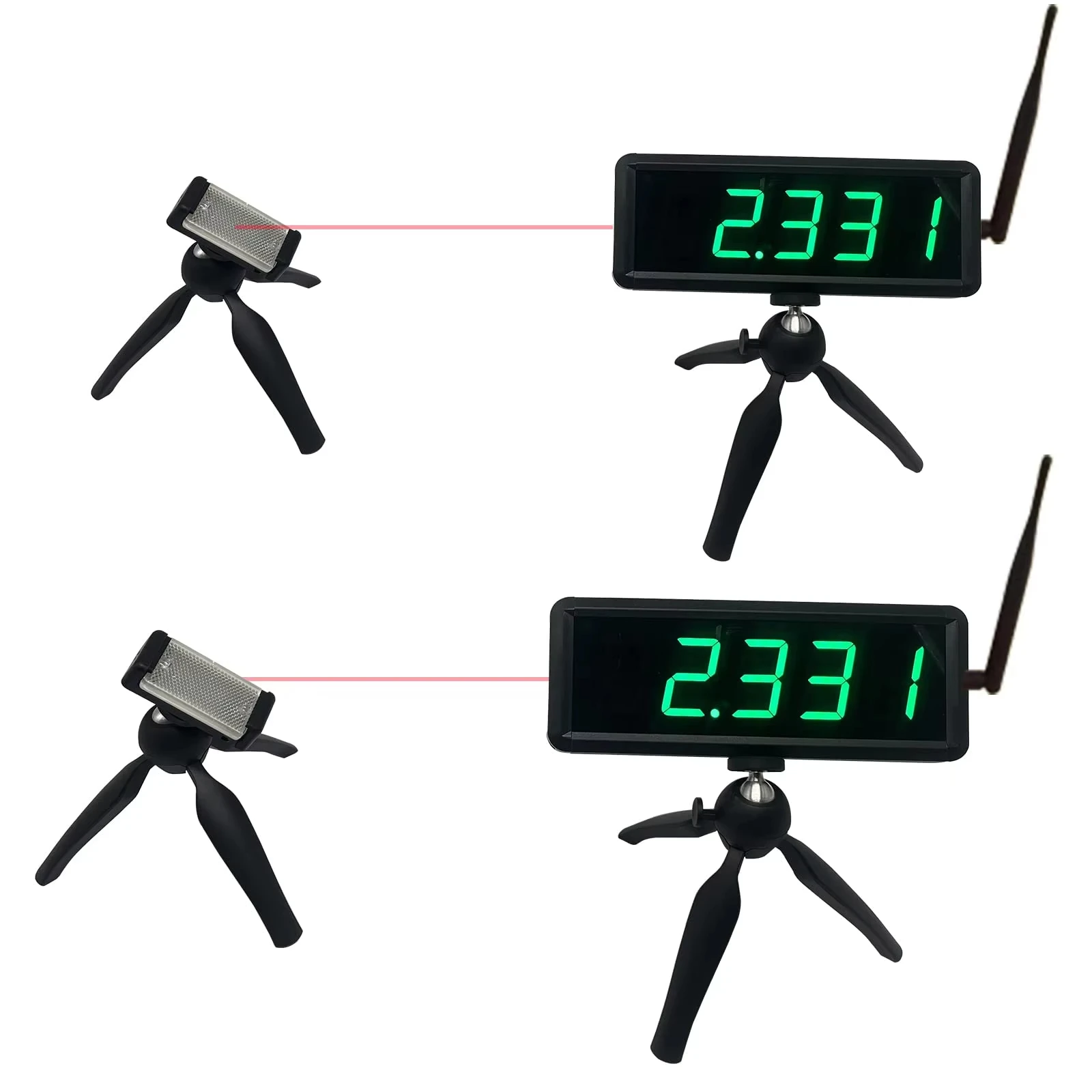 Electronic LED Display Running Speed Training Track and Field Laser Timer Athletes Timing System Wireless Race Clock for Sprints