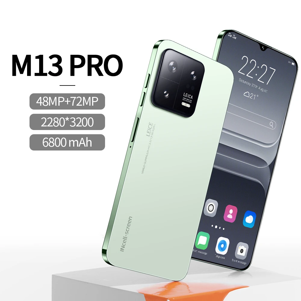 Usa Uk Unlock M13 Pro 7,2 Дюймов 48mp 72mp Поддержка Вспышки Лампа Сотовые  Мобильные Телефоны Смартфон - Buy Best 7.2inch Android Smartphone,Christmas  Gift For Girlfriend,China Android Smartphone ...