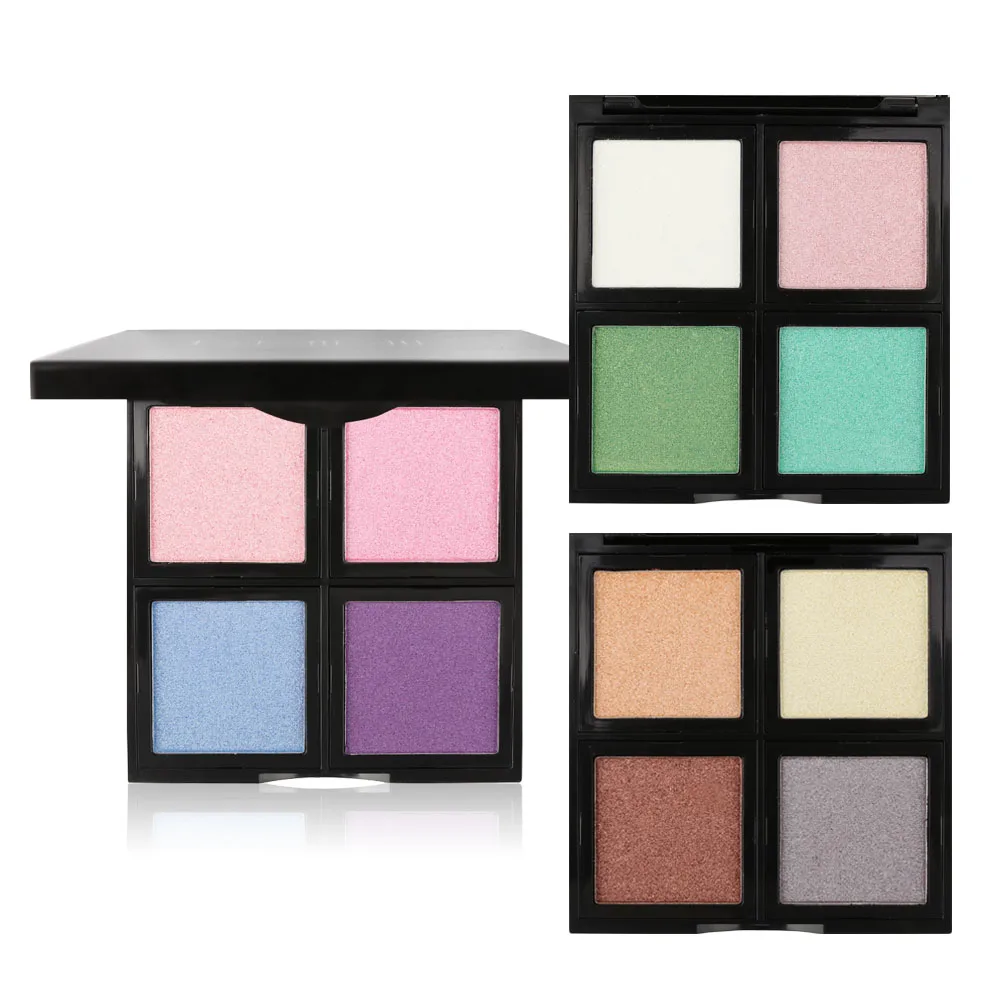 4 In 1 Makeup Palettes Wholesale Custom Logo High Pigmented Eyeshadow
