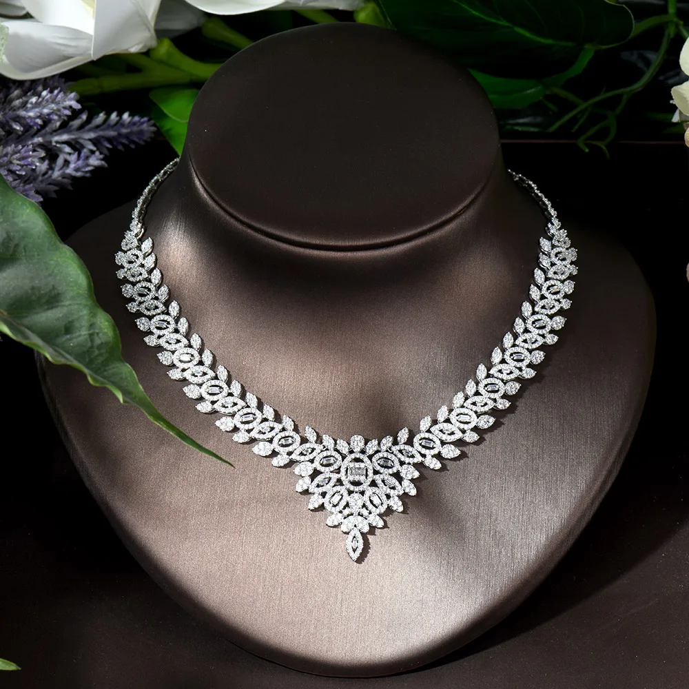 High Quality Jewelry Set Elegant Shiny Saudi Arabia Bridal Wedding