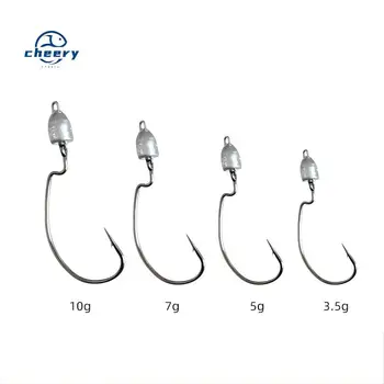 Cheery Brand Swimbait Hooks 3.5g 5g 10g Bullet Jig Heads for Bass Fishing Texas Rig Hook Saltwater Freshwater Lures – Soft Lure – view 2