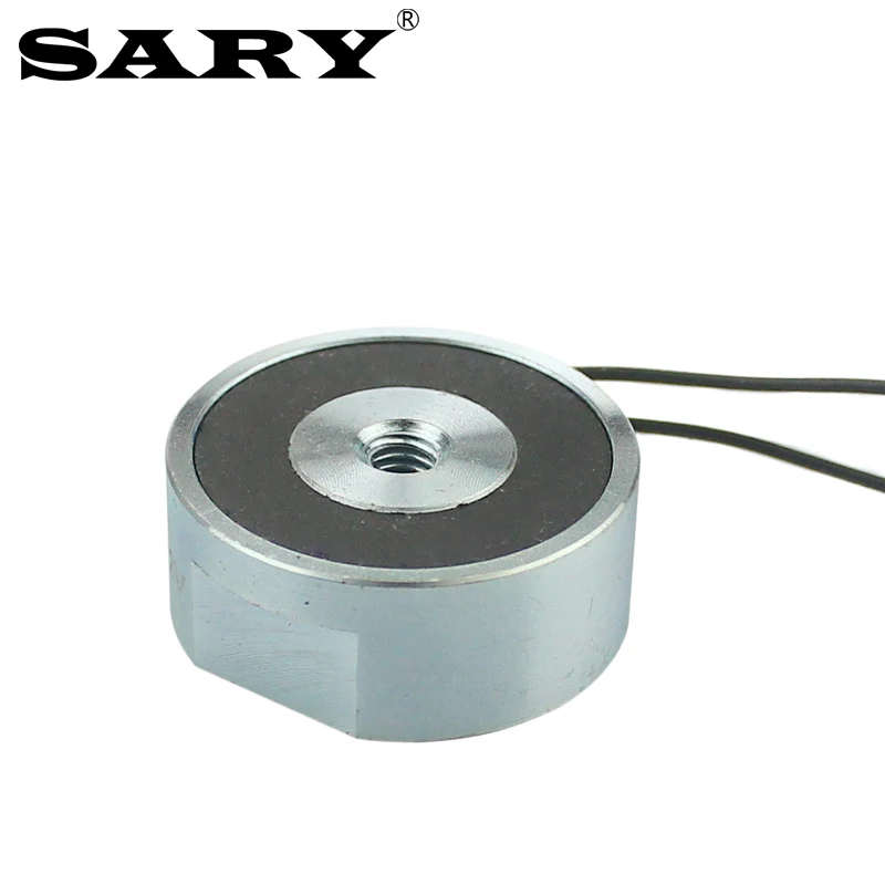 SARY DC 12V Circular Holding Electromagnet LY2510 Holding Force 6KG Solenoid Holding Electromagnetic Chuck