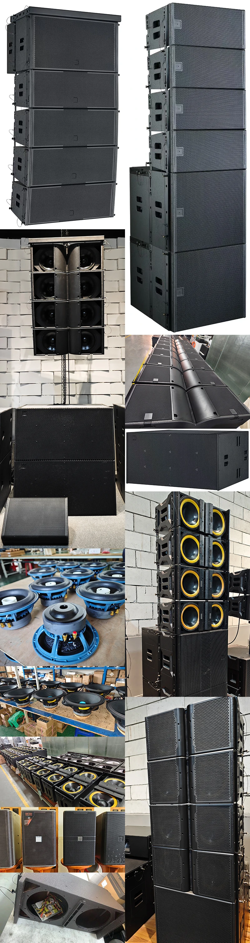 Double 10 Inch Line Array Loud Speaker - Professional Audio Crossover ...