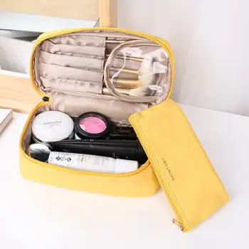 New Product 2024 Customized Professional Makeup Bag High Quality PU leather Travel Toiletry Bag Pouch Luxury Makeup Bag