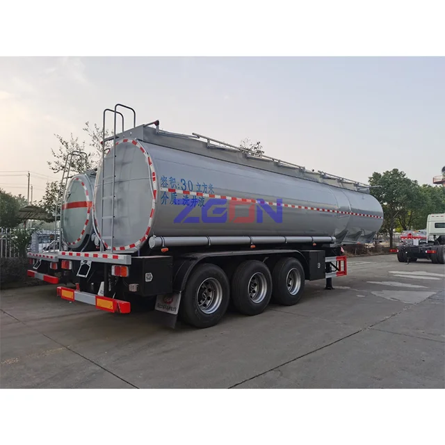 Liquid Tanker Oil Petrol Fuel Tanker Semi Truck Trailer 40000 45000 Liters Semi-trailer Q345 High Strength Steel 70tons