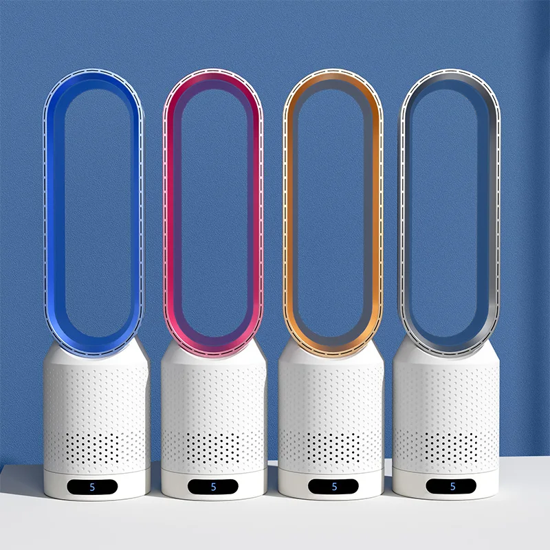 US Portable USB Cooling Air Conditioner Purifier Tower Bladeless Mini Desk Fan 