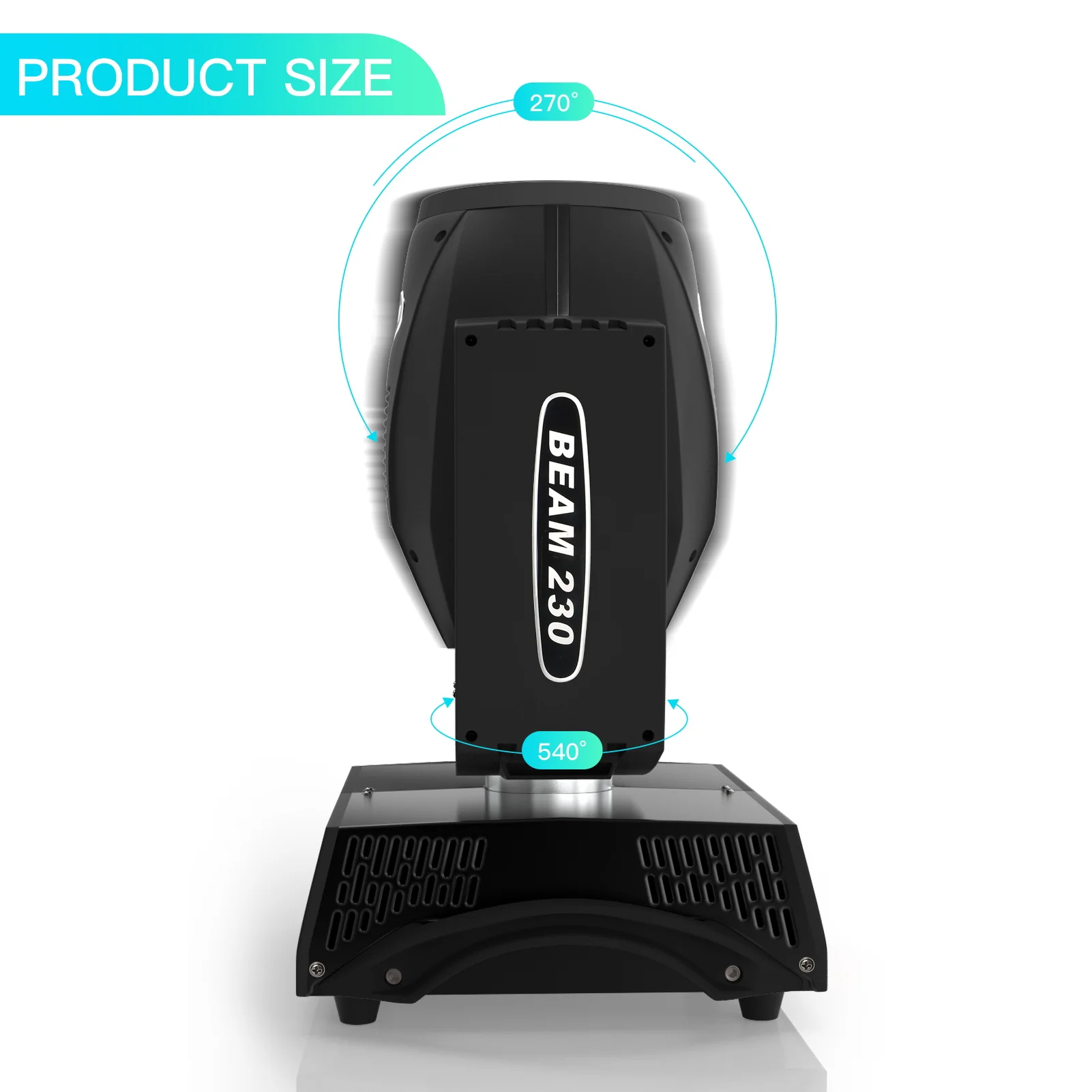 Professional Black Dmx Sharpy Led Moving Head Lights Spot 230w 7r Beam