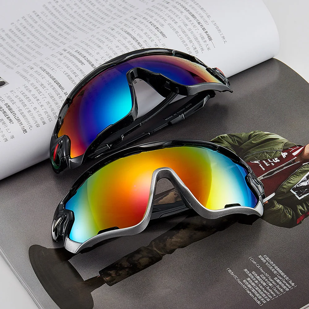 NEW MATERIAL UV400 ultraviolet-proof wide mirror Wholesale durable outdoor sports sunglasses