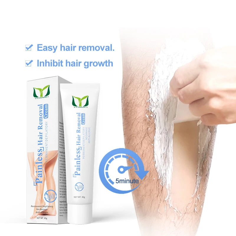 Best Private Label Unique Body Face Virgin Pubic Organic Instant 5 Minutes Hair Removal