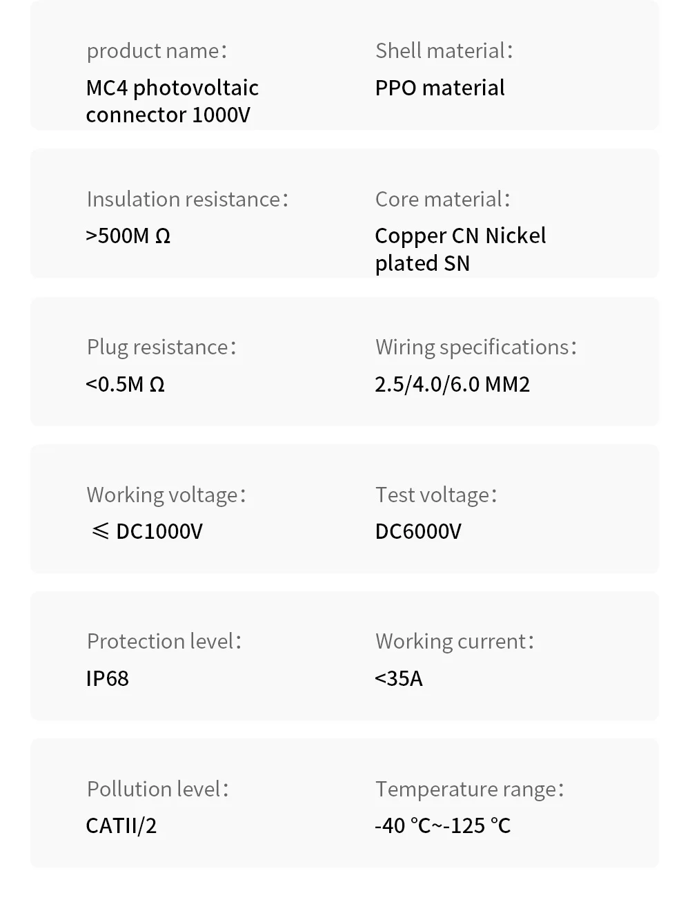 TOMZN 1000V 32A Two sets of Solar Connectors Panel Branch PV Photovoltaic Board Terminal Box Inverter Waterproof Anti-fuse