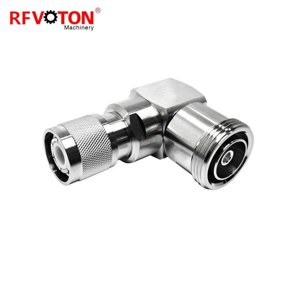 Factory Price HN Male Plug Macho to  7-16 Din Female Jack 7/16  Hembra L29 Right Angle 90 Degree RA Adaptor Adapter Rohs Brass