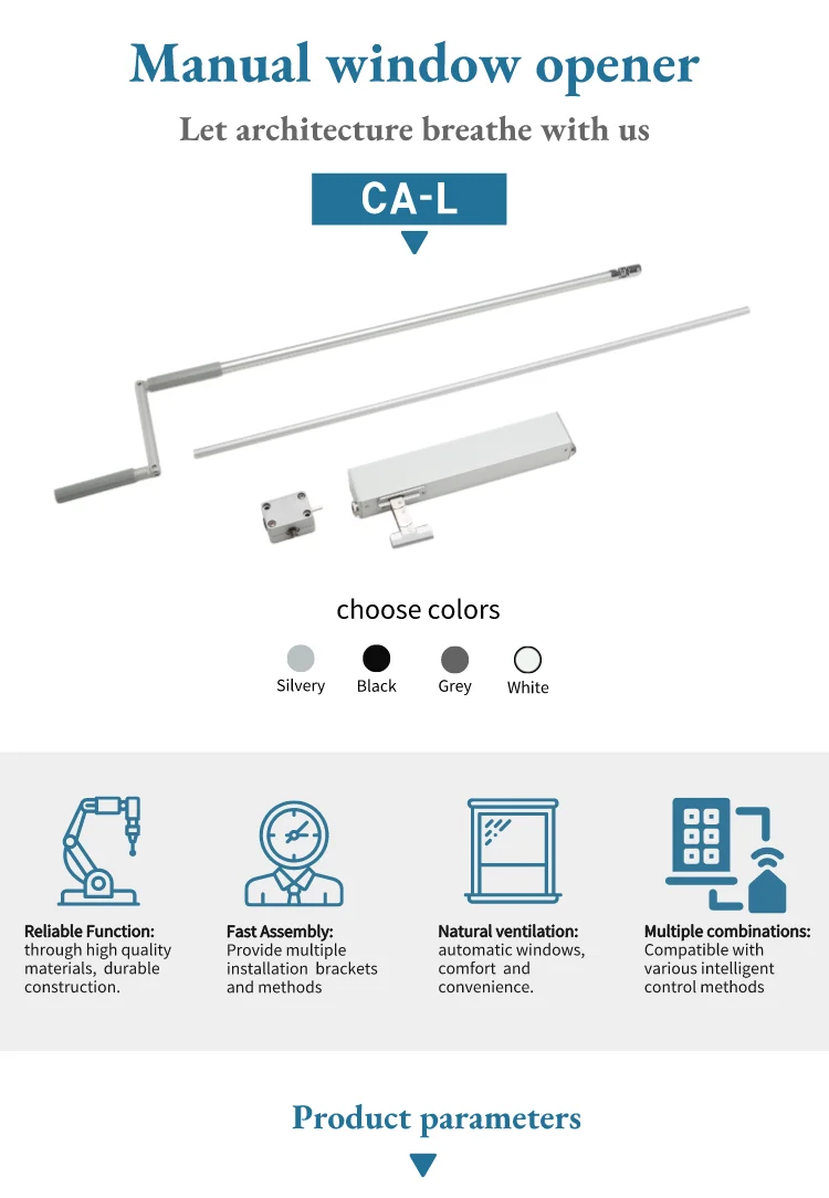 Hot Selling Low Noise Motorized Double Hung Greenhouse Casement Window