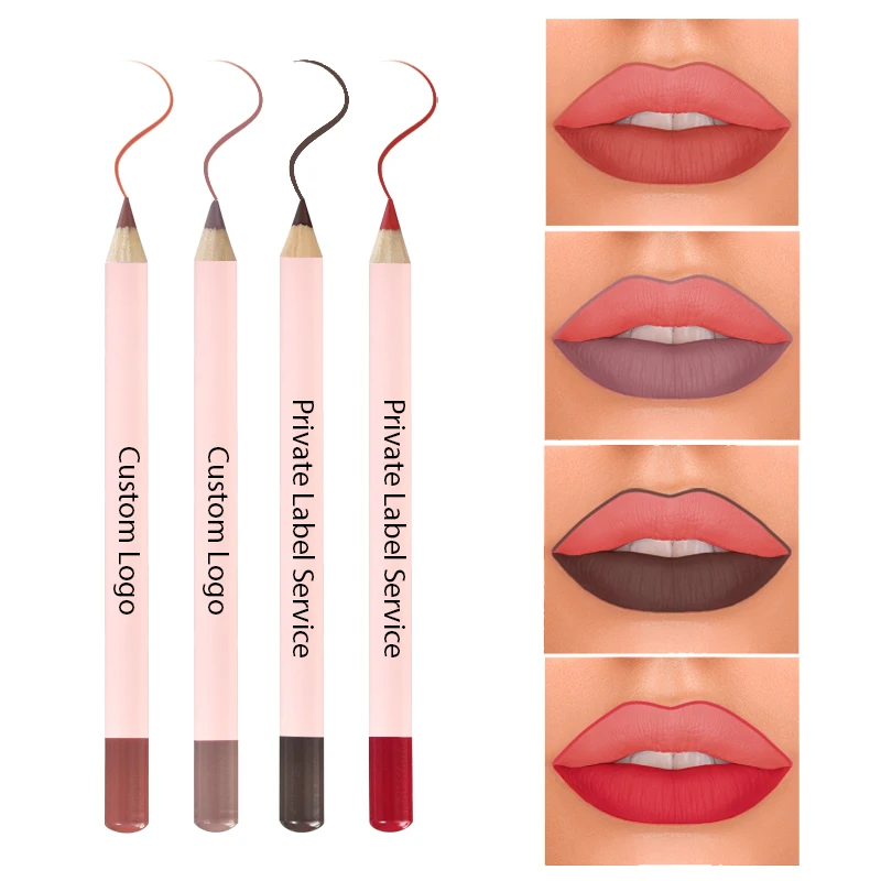 Vegan Lipliner Private Label Multicolor Lip Liner Custom Logo Lipliner