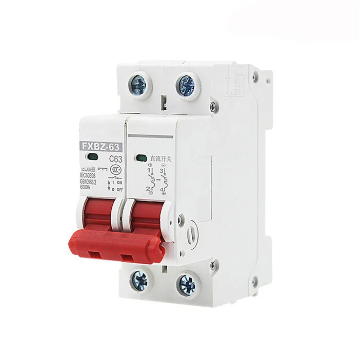 2P DC 1000V Solar Mini Circuit Breaker - TIANEN FXBZ-63