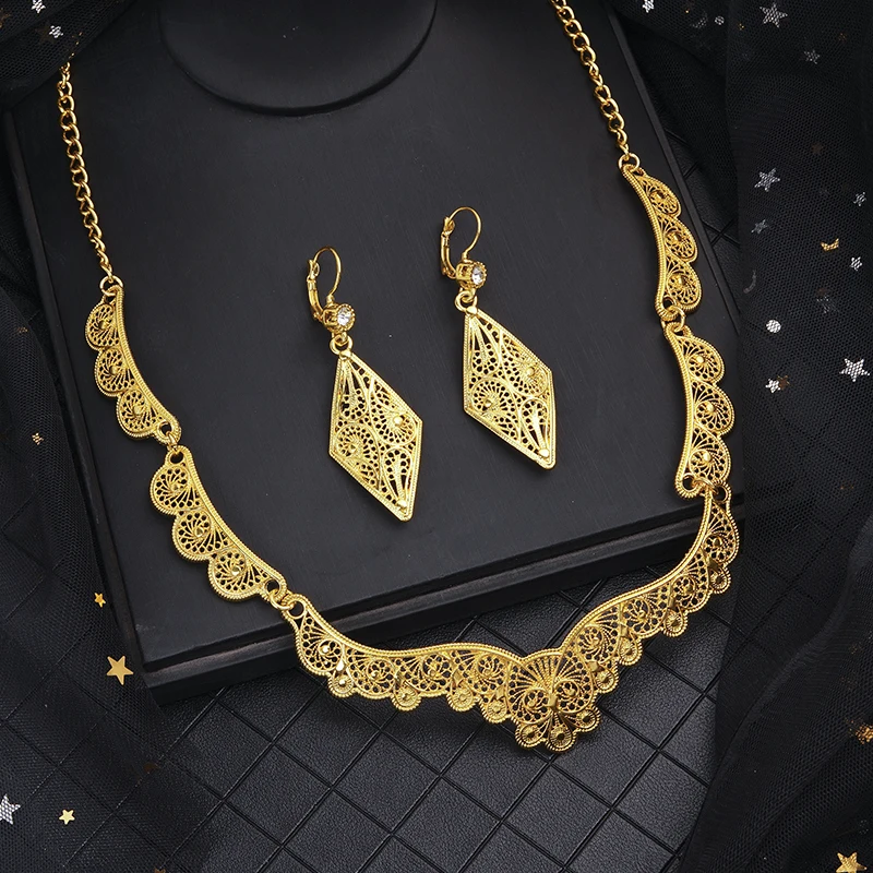 Afrikaanse Verzakking droogte Wholesale Arabische gouden sieraden set Marokkaanse stijl mode-sieraden  From m.alibaba.com
