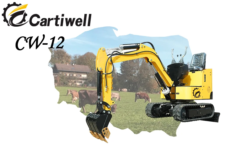 Small bagger crawler excavators digger multifunction mini excavator pelle 1 ton 1.2 ton prices earth-moving machinery