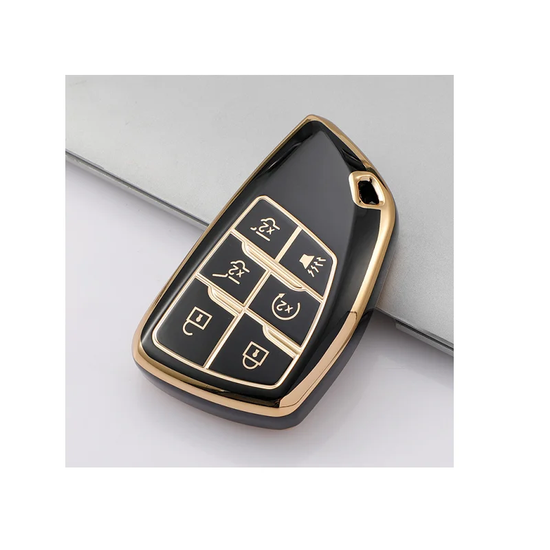 Мягкий чехол для автомобильного ключа из ТПУ GMC Buick 6 кнопок сумка аксессуаров ключей