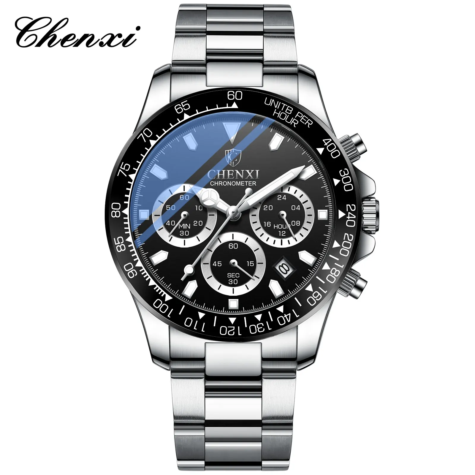 CHENXI 908 Men's Luxury Quartz Watch - Sporty Luminous Design