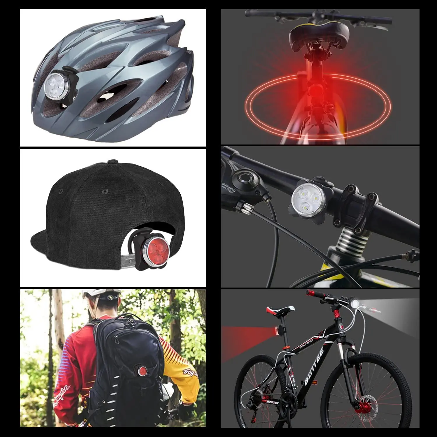 KAOUKUO Lumiere Velo 1400 lumens Super Lumineux LED 4000mah Lampe