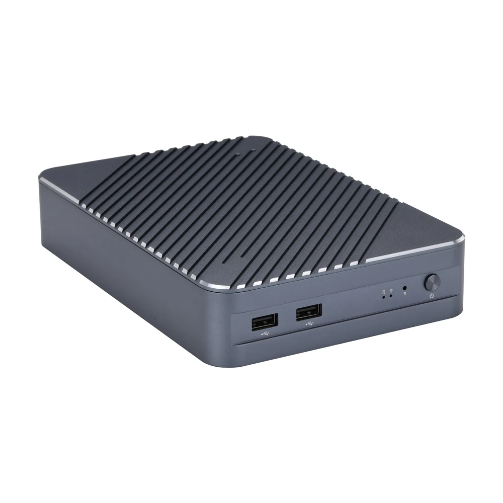 Qotom NAS Storage 4 X Intel 2.5 Gigabit LAN Mini PC FirewallServer 4 X M.2 SSD NAS Storage Server
