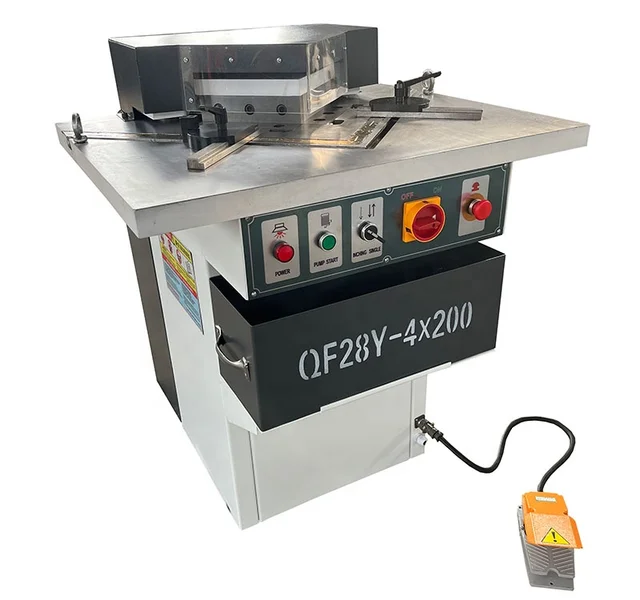 4X200mm Right Fixed Angle Hydraulic Notching Machine for Metal Sheet Steel Plate Corner New and Used Shearing Machines for Sale