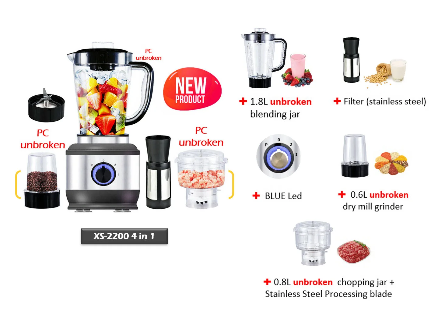 Dropship Multifunctional 600W 10Cup Classic Compact Food Processor Chef  Machine Mixer Blender to Sell Online at a Lower Price