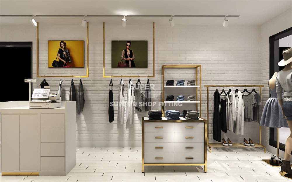 ladies dress shop design Ladies clothes shop interior hi-res stock photography and images
