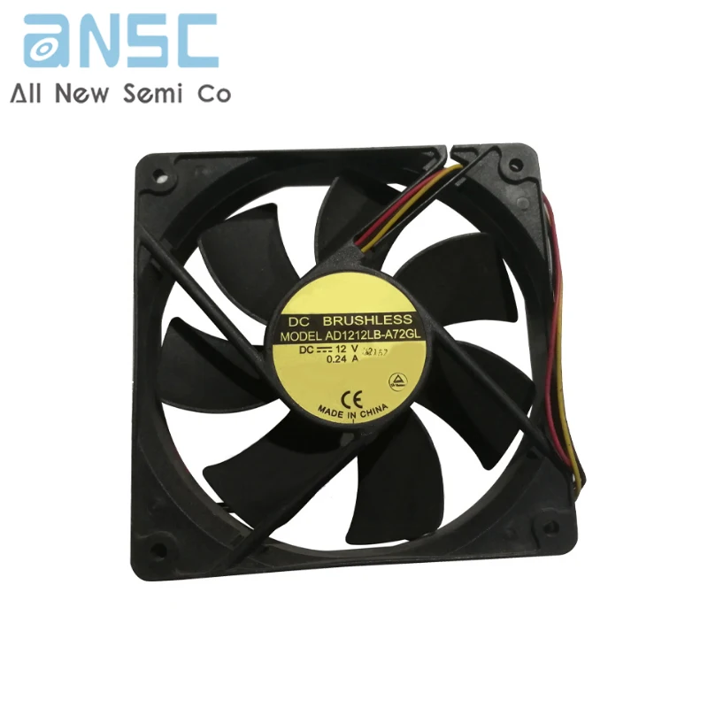 Original Axial flow fan   AD1212LB-A72GL 12V 0.24A 120*120*25MM Ventilation and refrigeration Cooling fan