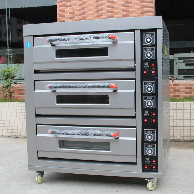 Oven For Bakery Price Philippines/ 3 Deck 9 Tray Oven Electric/ Commercial Kitchen Oven Buy