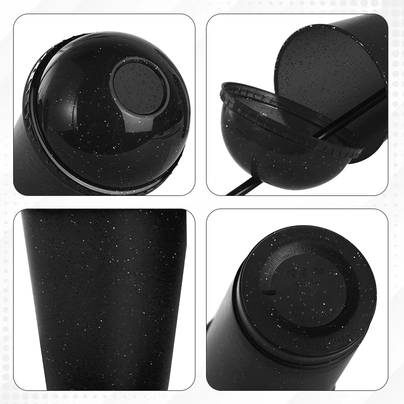 Wholesale 500ml 700ml Plastic Juice Tumbler 24oz Reusable Glitter ...