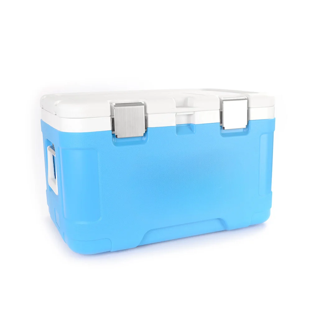 Plastic Ice Insulated 50l Large Fishing Cooler Box With Wheels Ice Hard