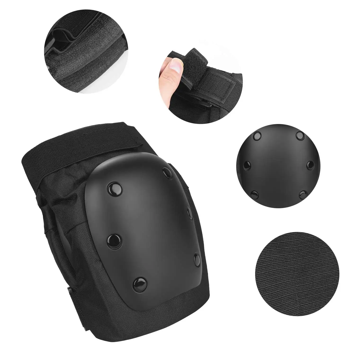 New Image Youth Adult Skateboard Kneepad Elbow Pad Protective Gear Set For Skateboarding Cycling