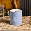 Vela aromática azul