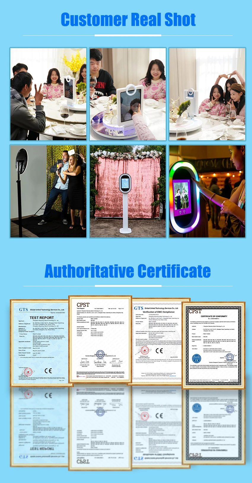 2024 New Technology Table Photo Booth Photo Booth Props Table With Led Table Top Ipad Photo