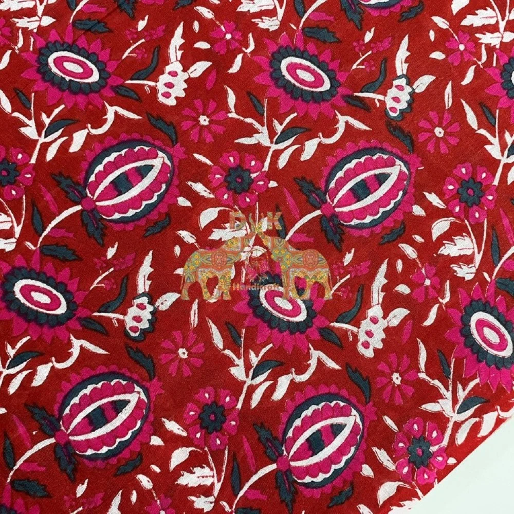 Хит продаж, хлопчатобумажная ткань Dabu с цветочным принтом, традиционная ткань для платья и одежды под заказ