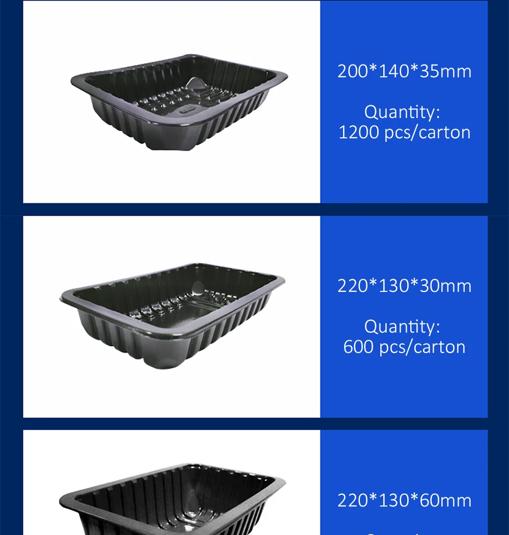 Customizable Plastic Food Tray Whole Chicken Meat Plastic Food