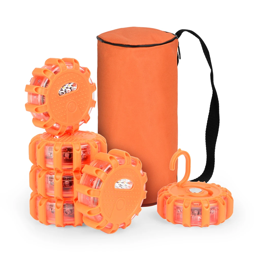 Водонепроницаемый аварийный дисковый маячок, автомобильная магнитная лампа, мигающий предупредительный светодиодный рабочий свет