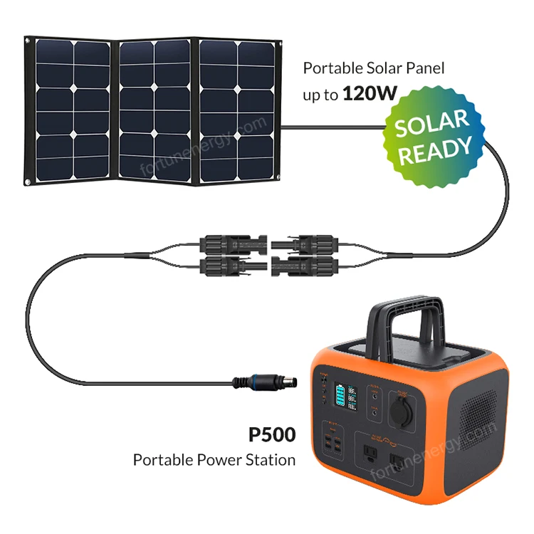 Hot Sale Wireless Charger Portable High Capacity 500Wh Solar Power Station For Rescue