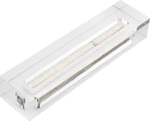 Clear Mezuzah Case in Acrylic-Lucite Design Waterproof Judiaca Gifts Modern Home Prosperity Decor (Frost, 6 Inches)